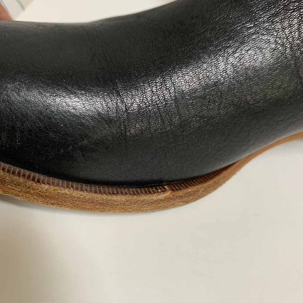Kork Ease Black Suede Leather Knee High Riding Boots Buckle Zip Women's Sz 6.5M - Picture 16 of 16